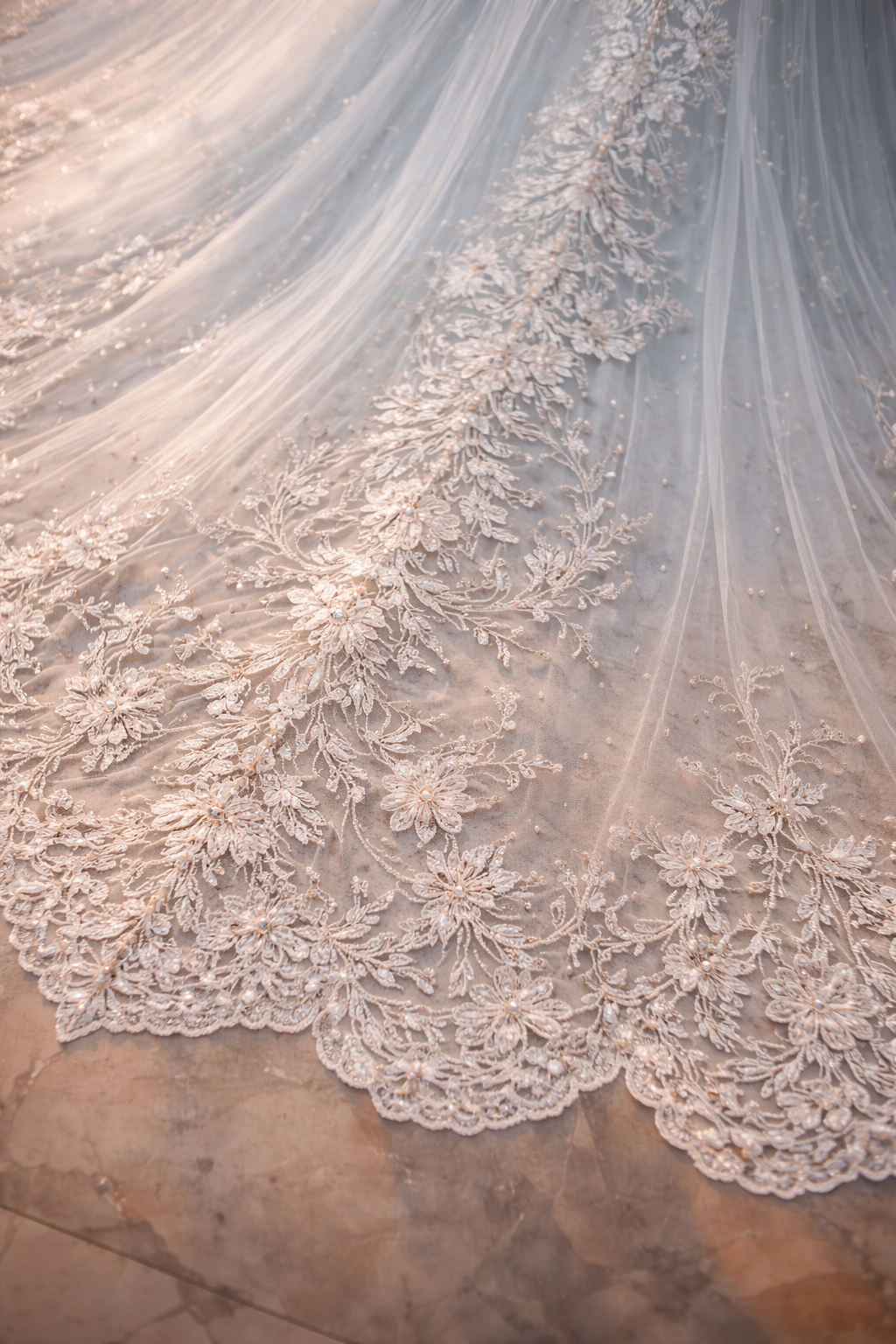 Celestial Bloom Cathedral Veil